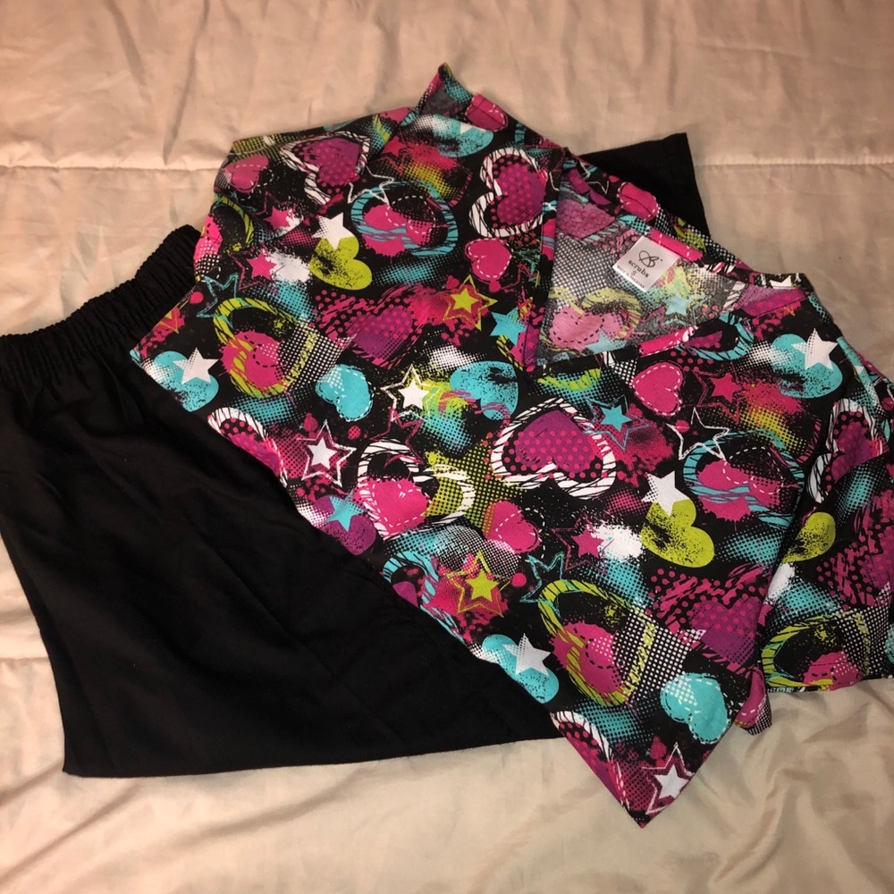 Black Scrub Pants